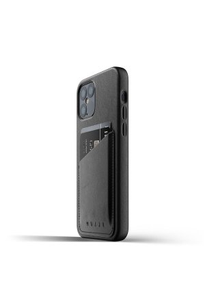Full Leather Wallet Case for iPhone 12 & 12 Pro - Black - Packshot 05.jpg